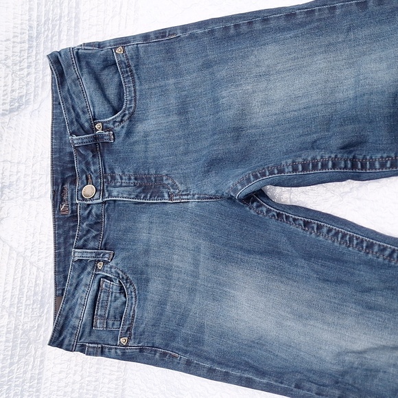 KUT from the Cloth Jeans Boot Cut Straight Leg Tapered Ankle Designer Size 10 - Picture 2 of 16